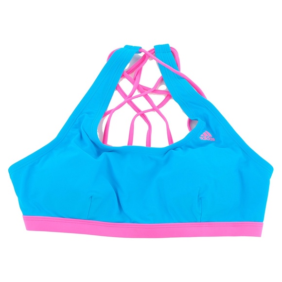 Adidas Sport Swim Crisscross Back Top and Boy Short - Picture 4 of 9